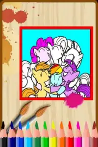 Coloring little pony game Screen Shot 2