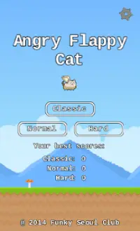Angry Flappy Cat Screen Shot 0