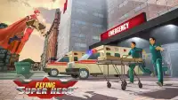 Flying Superhero Rescue Game Screen Shot 1