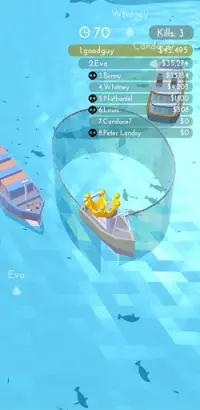 Fishingnet 3D : Battle io game Screen Shot 2