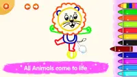 Kids Drawing Games: Animal Coloring Pages Book🐱 Screen Shot 6