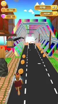 Cat Runner: subway bus surfing 3d Screen Shot 2