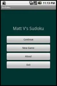 Android Sudoku Screen Shot 0
