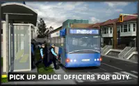Coach Bus Police Transport 3D Screen Shot 11