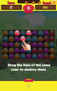 Monster Sugars Match Screen Shot 1