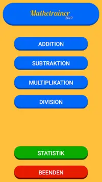 Mathe Trainer - Das Einmaleins Rechnen Quiz Screen Shot 0