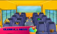 School Bus Cleanup & Repair: Cleaning Games Screen Shot 2