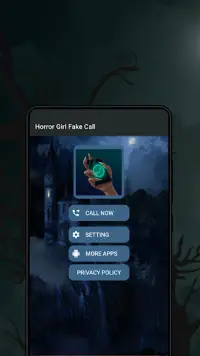 Horror Girl Fake Call Screen Shot 0
