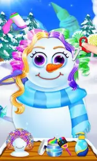 Snowman Hair Styles Salon Game Screen Shot 1