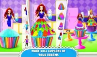 Edible Doll Cupcake Maker! Bake Cupcakes with Chef Screen Shot 7
