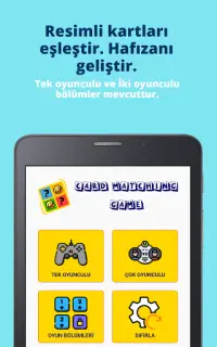 Kart Eşleştirme Oyunları - Resim Eşleştirme Screen Shot 7