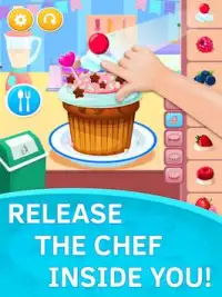 Cupcake Kids Food Games Free Screen Shot 3