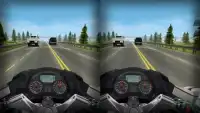 VR Traffic Highway Moto Racer Screen Shot 0