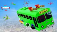 Army school bus robot car game Screen Shot 19