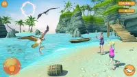 イーグルファミリーサバイバル・ハント：3D鳥ゲーム Screen Shot 2