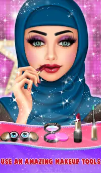 Hijab Fashion Doll  Beauty Makeup Spa Salon Screen Shot 4