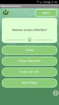 Highway Cannabis Quiz Screen Shot 2