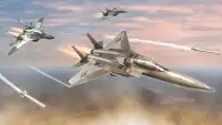 スカイジェット戦闘機：フライングプレーンゲーム Screen Shot 1