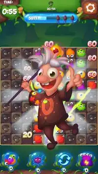 Menggabungkan Monster - Pertandingan gratis puzzle Screen Shot 1