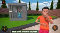 Scary Brother 3D - симулятор семейного веселья Screen Shot 4
