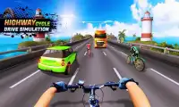 Highway Cycle Drive Simulation Screen Shot 0