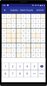 Sudoku - Math puzzle Screen Shot 1