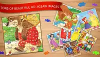 Kids and the Bears Jigsaw Puzzle Screen Shot 1