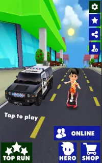 Метро Kid Runner 3D - бесконечная игра метро Screen Shot 0