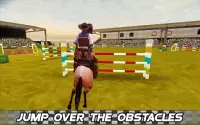 Derby paardrijden Voltooien Quest Race Jump Screen Shot 1