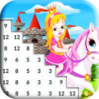 Coloring Princess By Number Game
