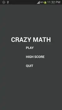 Crazy Maths Screen Shot 0