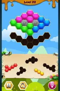 Hexa-Block Bee Puzzle Screen Shot 3