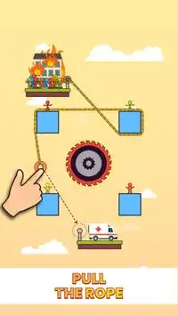 Rope Puzzle: Stickman Rescue Screen Shot 0