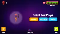 Juegos de Stick-man:tiro con arco, lanzador, ninja Screen Shot 1