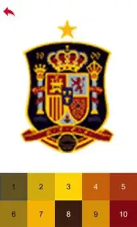 World Football Badges Color by Number - Pixel Art Screen Shot 3