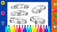 Learn Coloring & Drawing Car Games for Kids Screen Shot 6