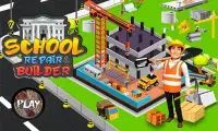 สถานที่ก่อสร้างอาคารโรงเรียน: เกมสร้าง Screen Shot 0