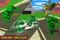 Flying Robot Bike batalla épica Screen Shot 10