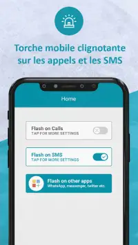 Alerte flash appel et message Screen Shot 2