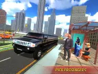 Limo Taxi Car Driving Simulator : Public Transport Screen Shot 4