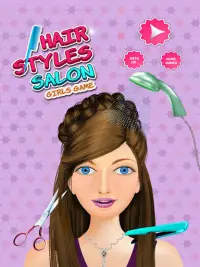 Hair Style Salon - Girls Games Screen Shot 0
