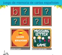 Spanish ABC memory game Screen Shot 7
