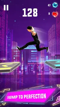 Sky Jumper: Parkour Mania Darmowa gra 3D biegania Screen Shot 4