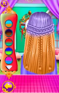 Hair salon girl hairdressing princess magic world Screen Shot 4