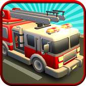 911 Fire Brigade Truck Driving