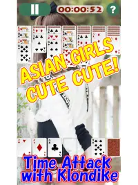 ASIAN GIRLS SOLITAIRE - GET cute wallpapers Screen Shot 7