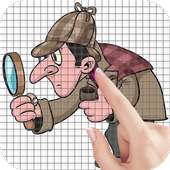 Sherlock Holmes Color by Number - Pixel Art Game