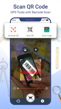 Smart Tools : Compass, GPS, QR Screen Shot 2