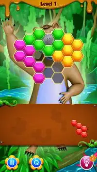 Beehive Bear: Honeycomb Hex Puzzle Screen Shot 2