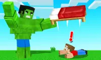 Hulk Super Heroes Mod MC Pocket Edition Screen Shot 1